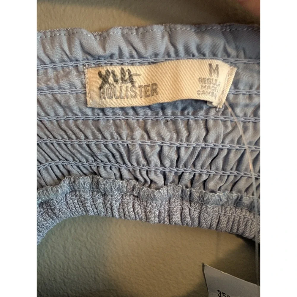 NWT Hollister Pant Jumpsuit Smocked Babydoll Coquette Boho Cottage Relaxed Beach